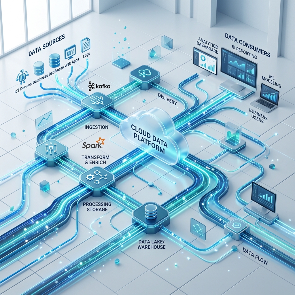 Abstract visualization of data streams